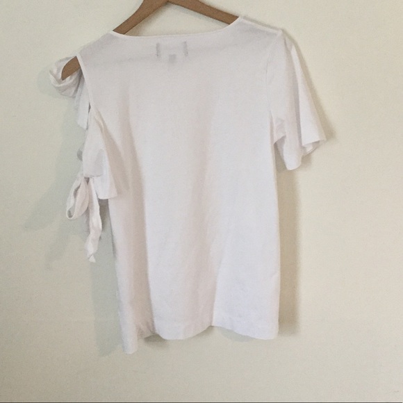 Banana Republic Cold Shoulder Tie Tee - Picture 7 of 8